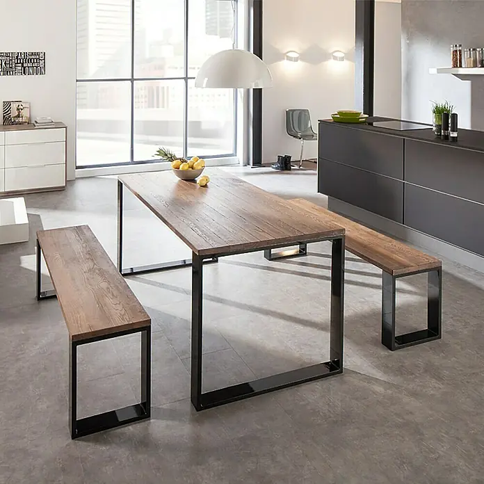 Noblewood Pur Iternal Tischbein - 450 x 80 x 1.112 mm, Schwarz, 2 Stk. - Anwendungsbeispiel