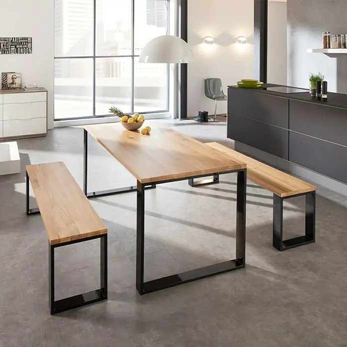 Noblewood Pur Iternal Pata de mesa - 350 x 80 x 422 mm, Negro, 2 ud. - Producto en uso