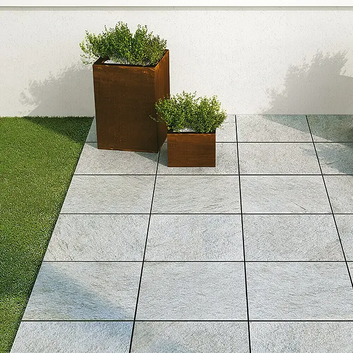 Terrassenfliese Dolmen - 60 x 60 x 2 cm, Grau