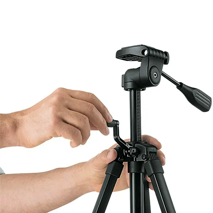 Bosch Stativ TT 150 - Höhenverstellung: 55 - 157 cm, Stativ-Gewinde: ¼″ - Detailaufnahme