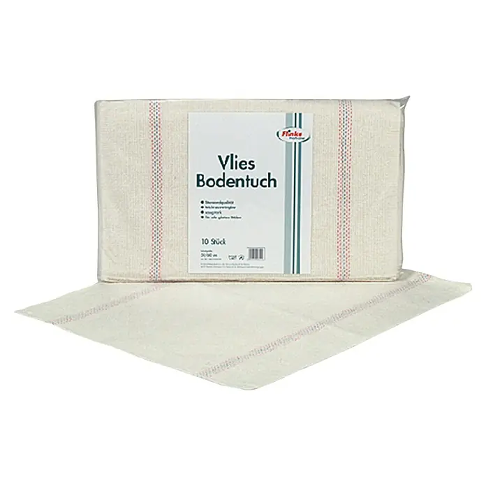 Flinka Profi-Line Vlies-Bodentuch gestreift - 10 Stk., 60 x 50 cm, Waschbar bis 60 °C