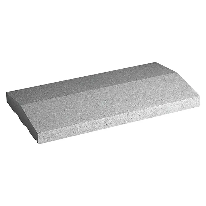 Mauerabdeckplatte Satteldach - Naturgrau, 50 x 30 cm, Beton
