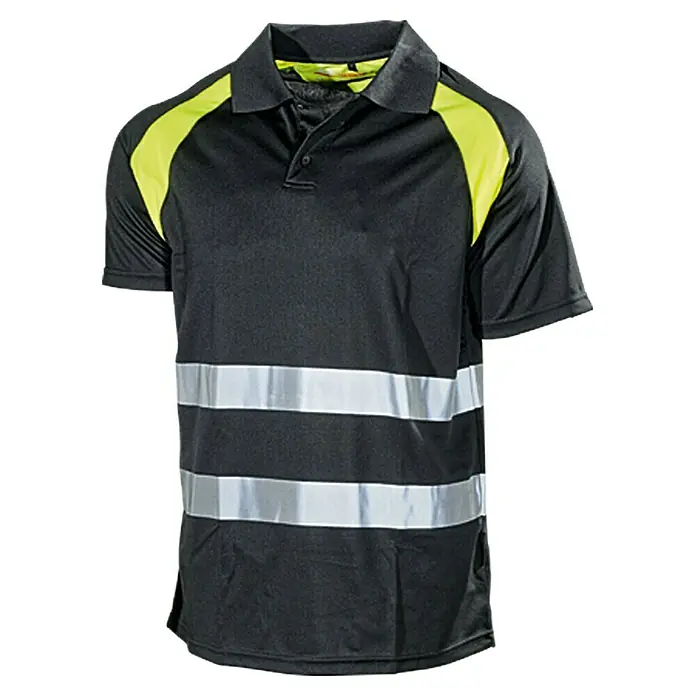L.Brador Poloshirt 298 P Hi-Vis - S, Schwarz