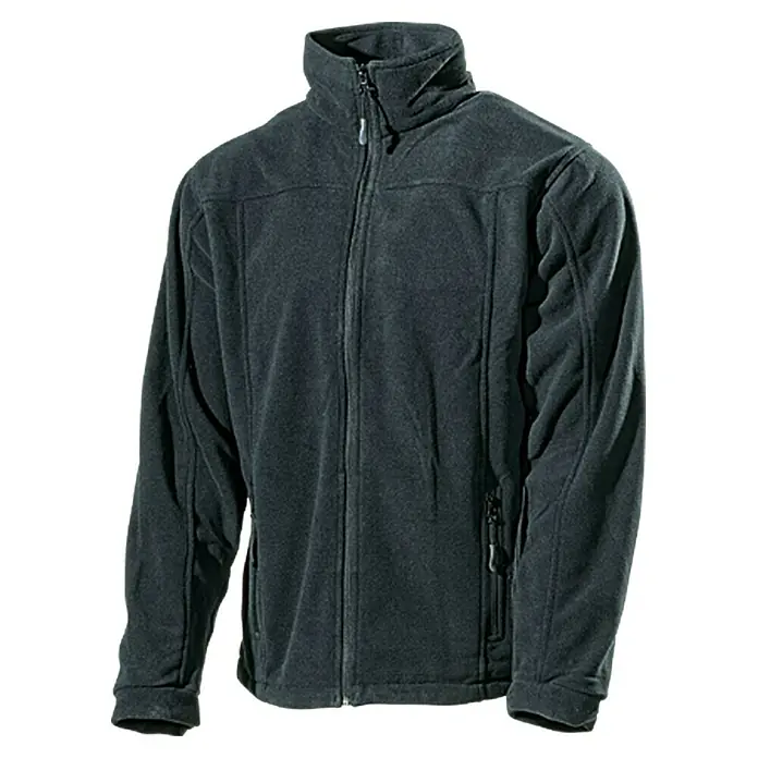 L.Brador Fleecejacke 687 P - M, Schwarz, 100 % Polyester