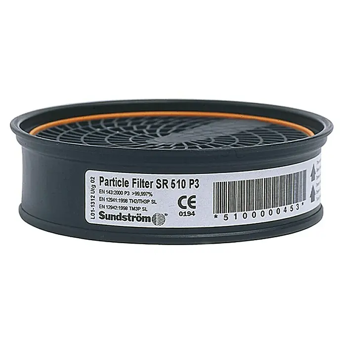 Zekler Sundström Filtar za čestice SR 510 P3 - Promjer: 107 mm - Pogled sprijeda