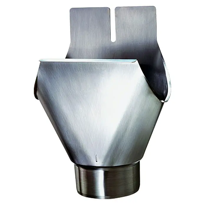 Sarei Rinnenstutzen - Nennweite: 80/60 mm, Aluminium, Natur
