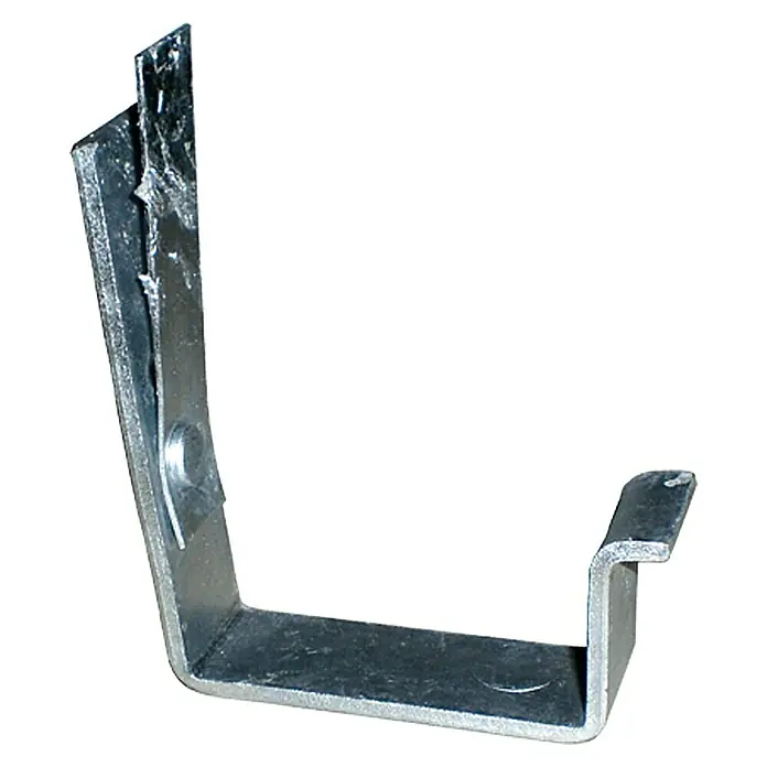 Sarei Kastenrinnenhalter Spezial - Nennweite: 70 mm, Natur, Stahl - Vorderansicht