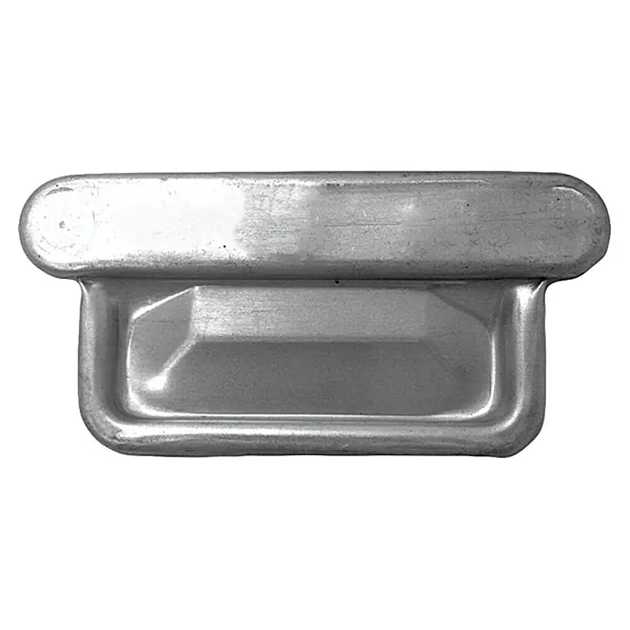 Sarei Rinnenendstück - Nennweite: 70 mm, Ausführung: Links & Rechts, Aluminium - Vorderansicht