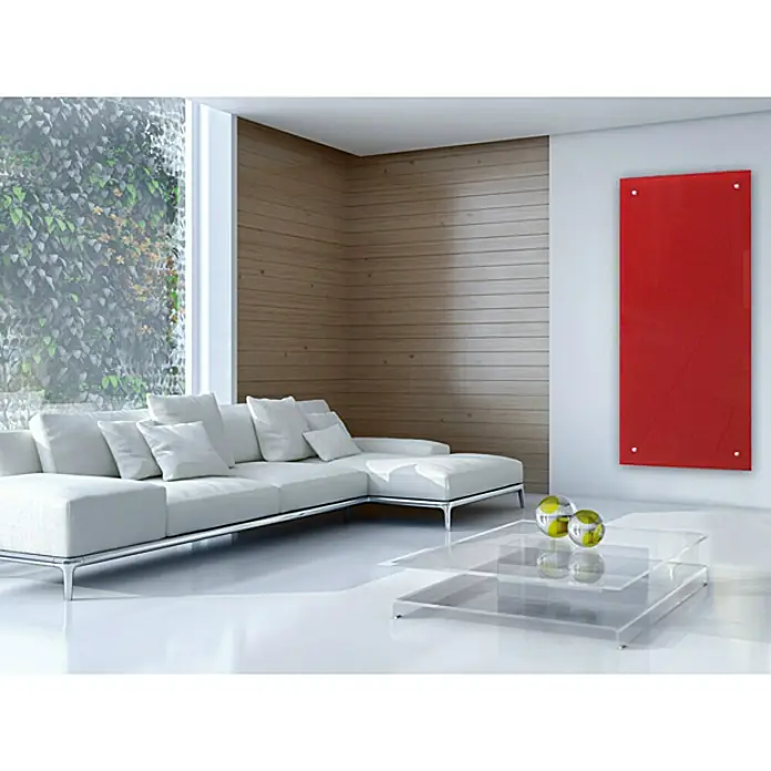 Admiral Infrarot-Glasheizkörper - 45 x 120 cm, 850 W, Rot
