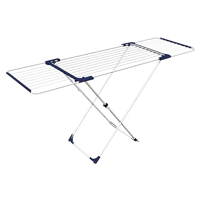 Stalak za sušenje rublja Aliante - Sive boje, D x Š x V: 170 x 60 x 90 cm - Pogled s lijeve strane