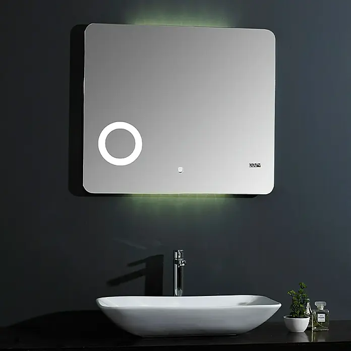 DSK LED-Lichtspiegel Silver Shadow - 80 x 70 cm, Sensorschalter - Stimmungsaufnahme