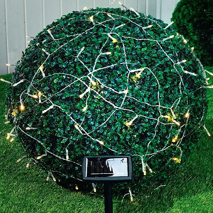Globo Solar-Lichterkette - 10 m, IP44, Anzahl LED: 50 Stk., Lichtfarbe: Warmweiß