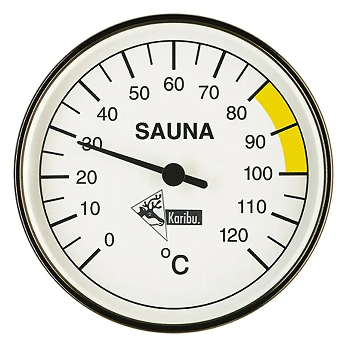 Karibu Thermometer Classic - Metall, 0 °C bis +120 °C