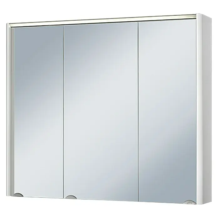 Riva LED-Spiegelschrank Verdal - B x H: 80 x 68 cm, Mit Beleuchtung, MDF, Weiß