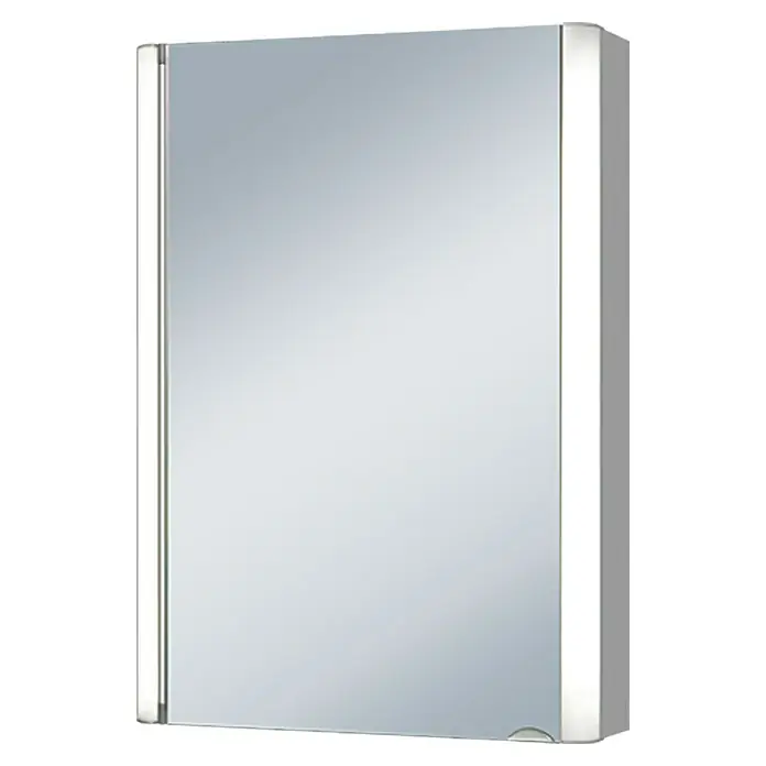 Riva Spiegelschrank Torno - B x H: 50 x 70,5 cm, Mit Beleuchtung, MDF, Aluminium