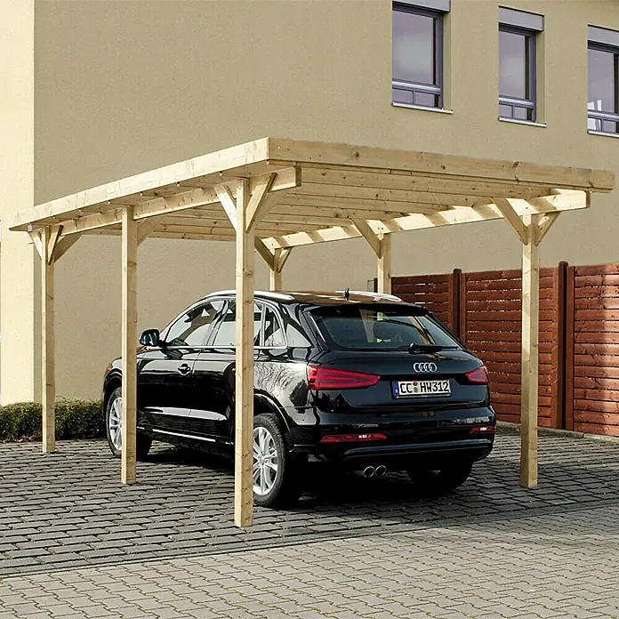Nadstrešnica za auto - 5,02 x 3 m, Visina ulaza: 2,13 m