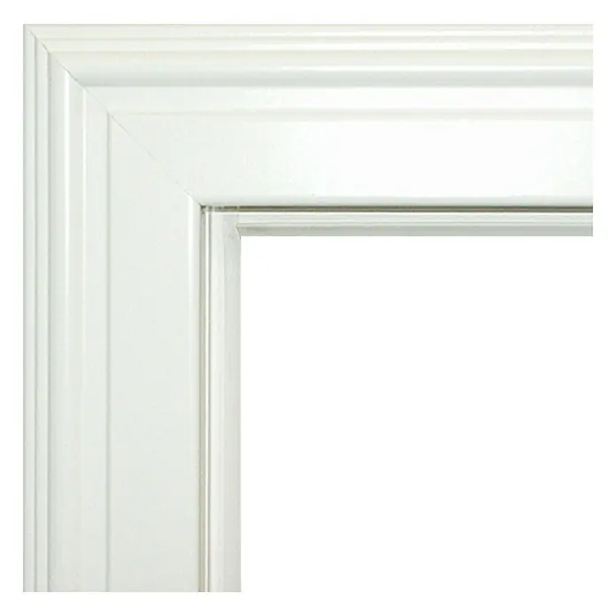 Kilsgaard Türzarge profiliert - 735 x 1.985 mm, Wandstärke: 145 mm, DIN Anschlag: Links, Weiß - Detailaufnahme