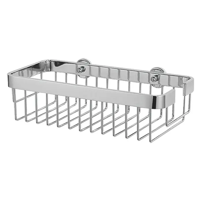 Tesa Duschkorb AL131PCR - 30 x 14,7 x 8,7 cm, Chrom, Glänzend