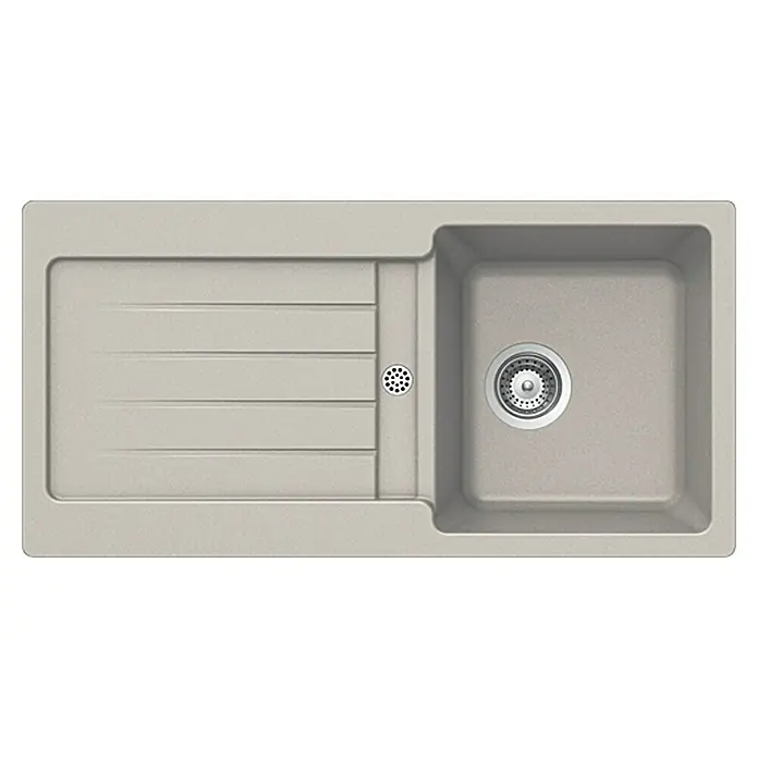 Admiral Ugradbeni sudoper Zako - 86 x 43,5 cm, 1 korito, Granital, Terra