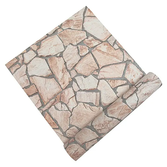 AS Creation Flis tapeta Wood-n-Stone - Bež-smeđa-siva, Izgled kamena, 10,05 x 0,53 m