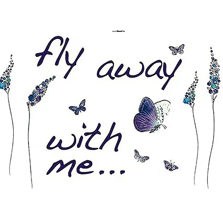 Komar  Ukrasna naljepnica Fly away with me