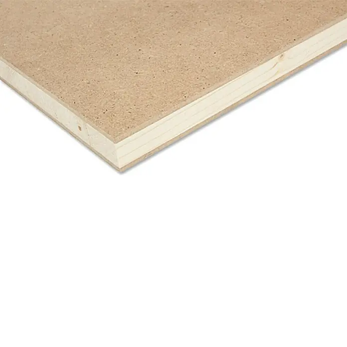 MDF-Tischlerplatte nach Maß - Holzmix, Max. Zuschnittsmaß: 2.800 x 2.070 mm, Stärke: 19 mm - Rechte Seitenansicht