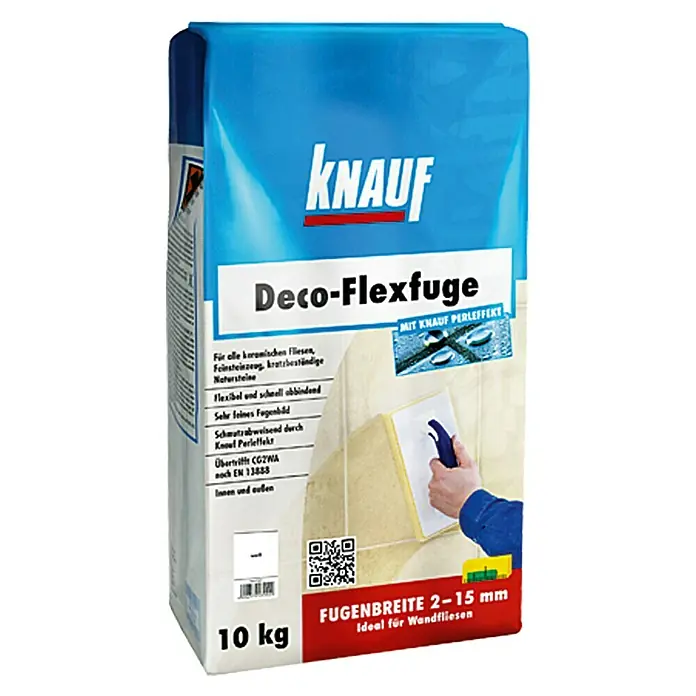 Knauf Flexfuge - Weiß, 10 kg - Vorderansicht