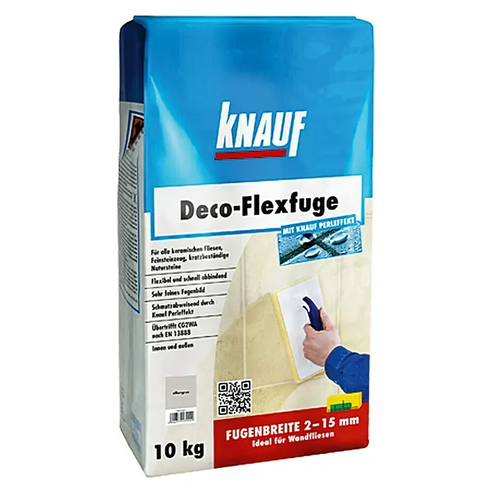 Knauf Flexfuge - Silbergrau, 10 kg - Vorderansicht