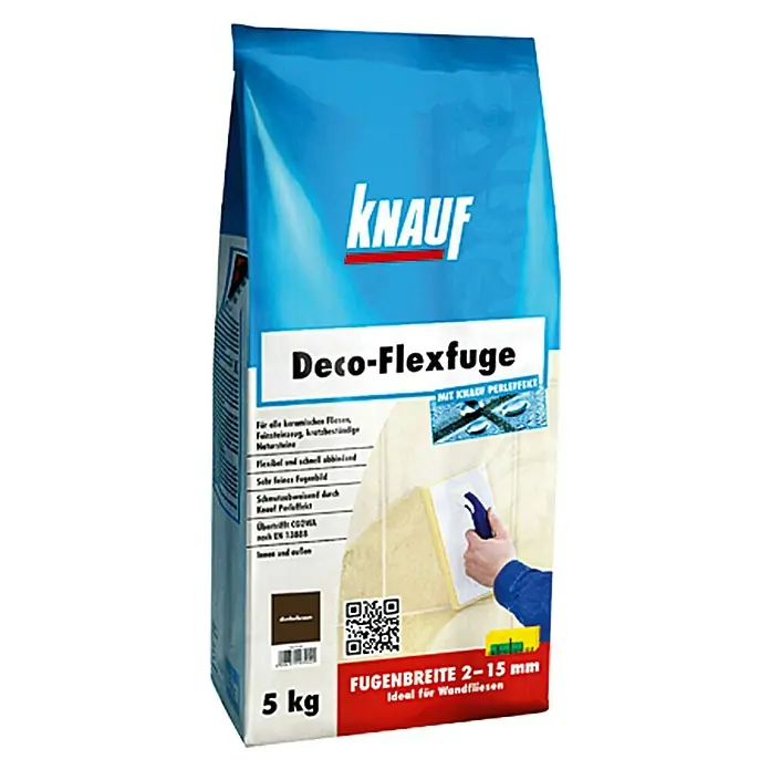 Knauf Flexfuge - Dunkelbraun, 5 kg - Vorderansicht