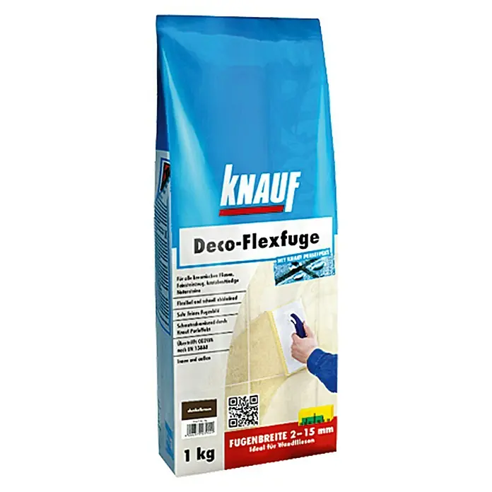 Knauf Flexfuge - Dunkelbraun, 1 kg - Vorderansicht