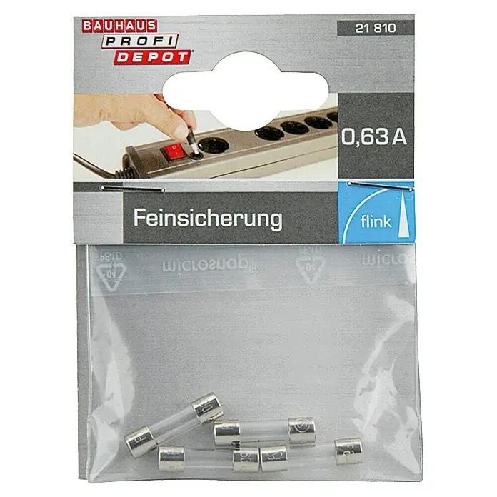 Profi Depot Feinsicherung - F - Flink, 0,8 A, 4 Stk. - Vorderansicht