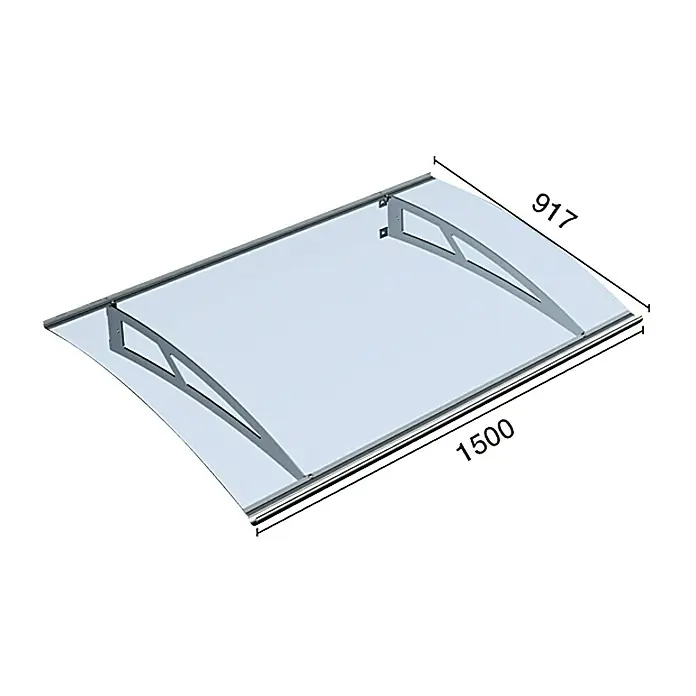Solid Elements Licht gebogen deurluifel Akzent Plus - 1.500 x 917 mm