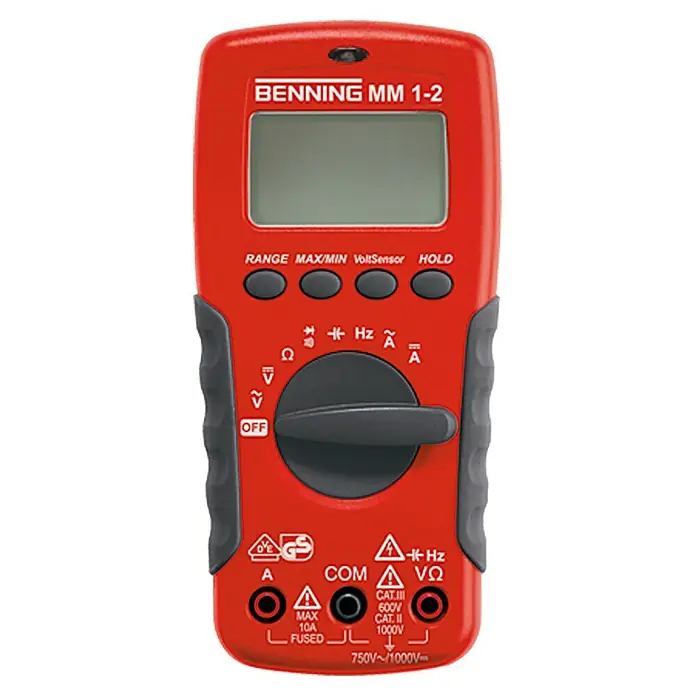 Benning Digital-Multimeter MM 1-2 - Messbereich Gleichspannung: 100 µV - 1.000 V