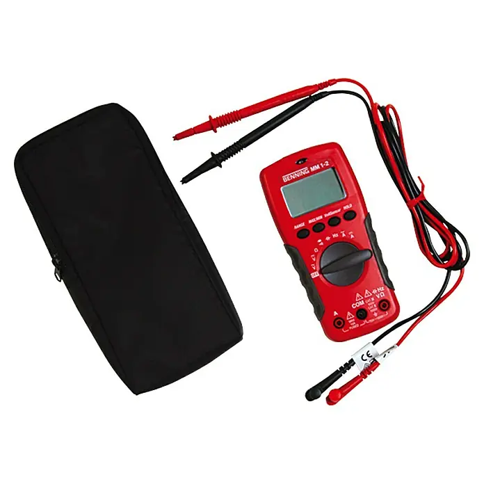 Benning Digital-Multimeter MM 1-2 - Messbereich Gleichspannung: 100 µV - 1.000 V - Vorderansicht