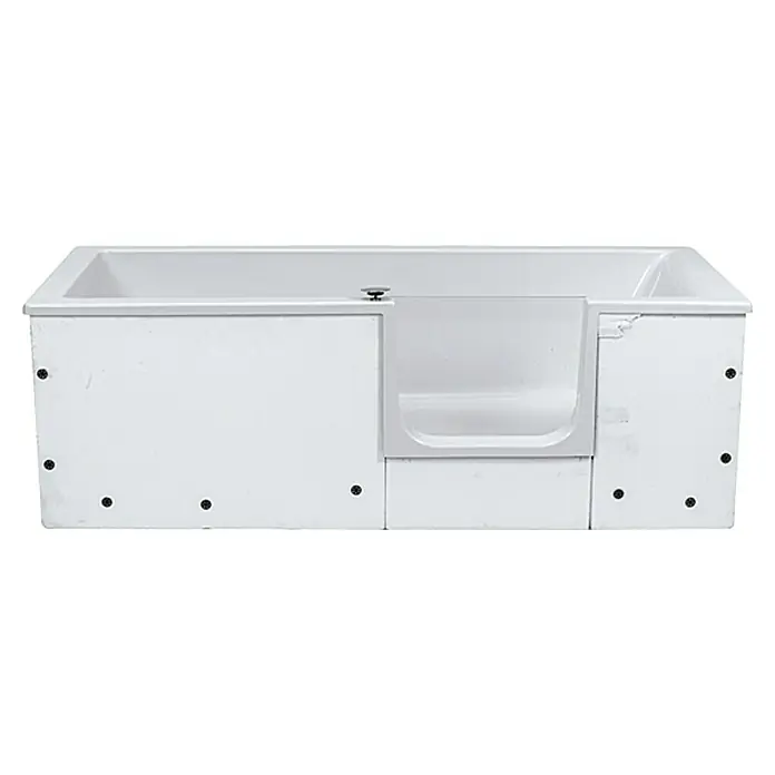 Camargue Badewanne Open-The-Door - Linksseitig, L x B: 180 x 80 cm, Mit Glastür