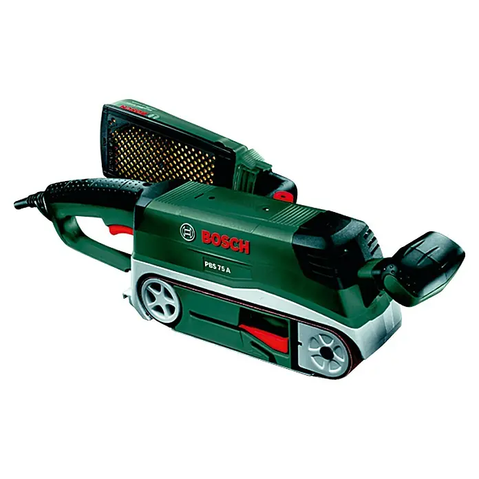 Bosch Bandschleifer PBS 75 A - 710 W, Bandgeschwindigkeit: 300 m/min, Schleiffläche: 76 x 165 mm