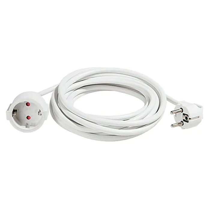 Voltomat Produžni kabel - 5 m, Bijele boje