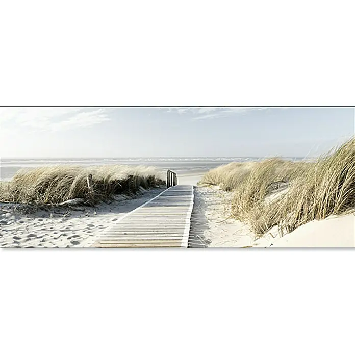 ProArt Maritime Glasbild - Seeblick III, B x H: 125 x 50 cm - Vorderansicht