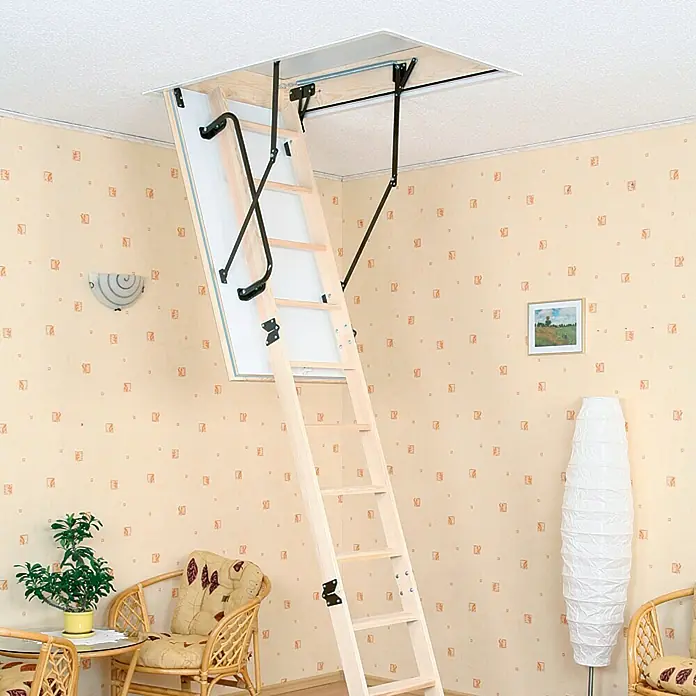 Star Stairs Bodentreppe Star Energy - 120 x 70 cm, Wärmedämmung: 0,7 W/m²k - Vorderansicht