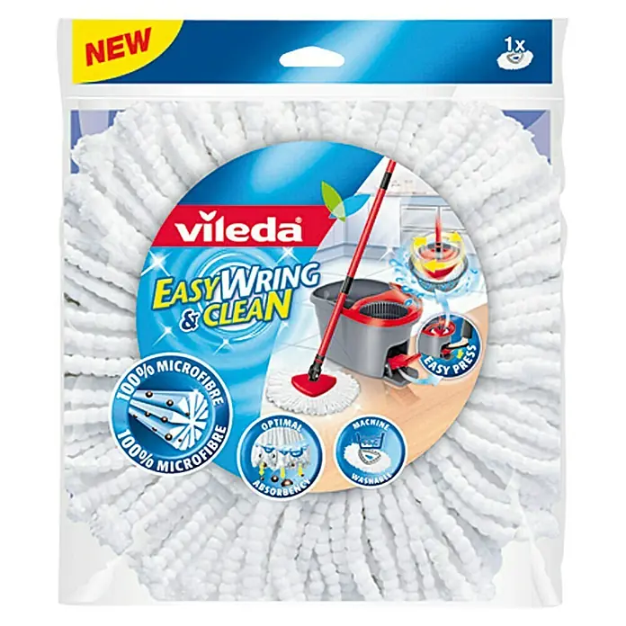 Vileda Easy Wring+Clean Ersatz-Bezug - 100 % Mikrofaser - Vorderansicht