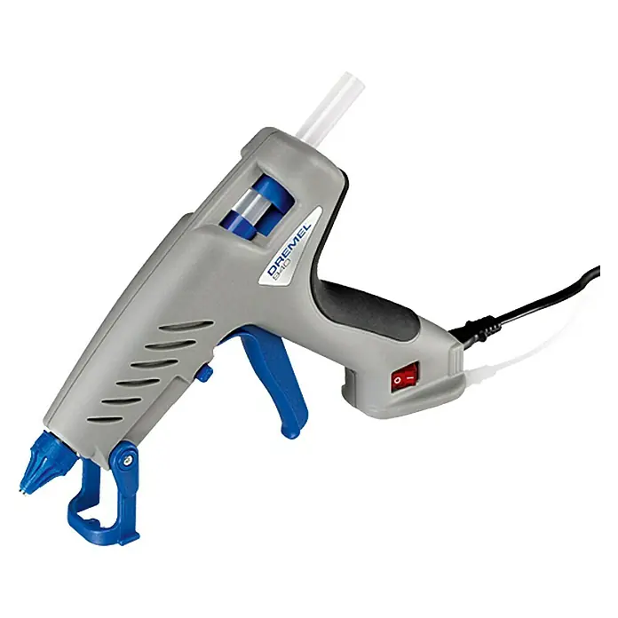Dremel Pištolj za vruće ljepljenje 940-3 - Promjer uloška za ljepilo: 11/12 mm, Vrijeme zagrijavanja: 5 min - 7 min, Radna temperatura: 195 °C - Pogled s lijeve strane