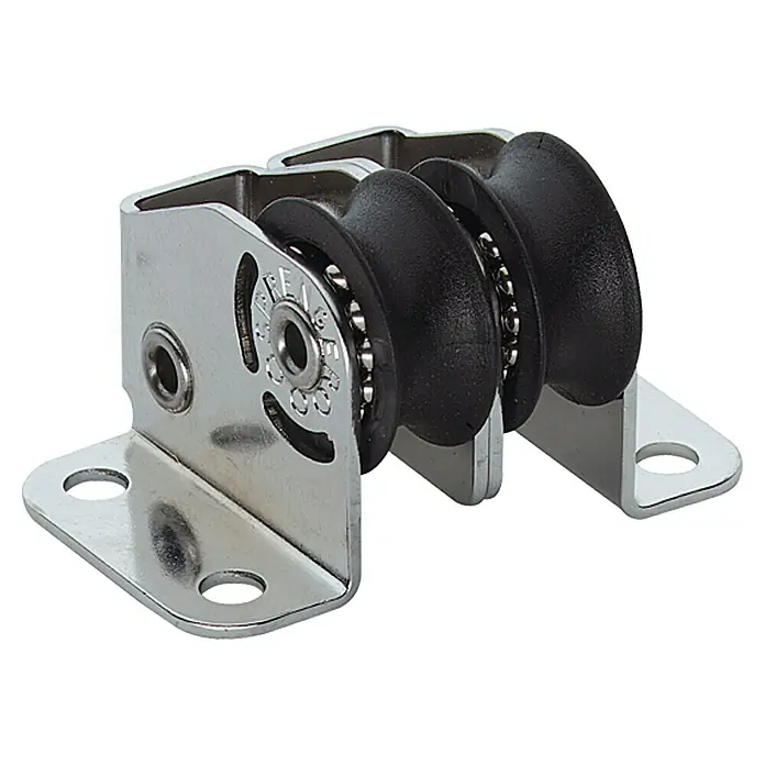 Sprenger Micro-XS-Stehblock - 2 Rollen, 6 mm, Kugellager - Linke Seitenansicht