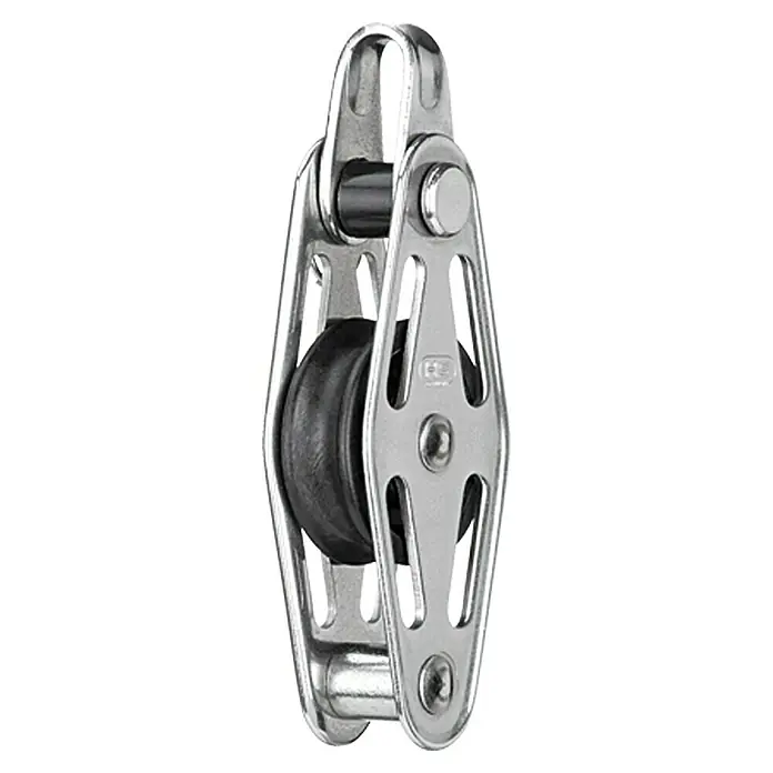 Sprenger Block - 6 mm, Bruchlast: 700 kg, Hundsfott, Gleitlager, 25 x 9,2 mm, Arbeitslast: 175 kg - Linke Seitenansicht