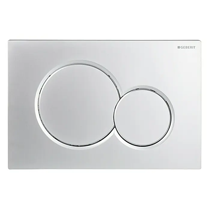 Geberit Betätigungsplatte Sigma 01 - Chrom matt, 2-Mengen-Spülung