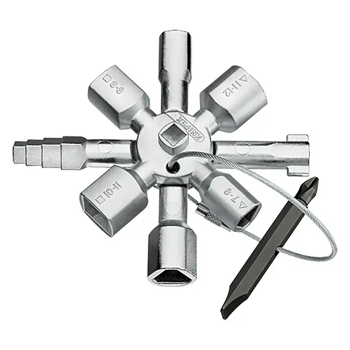 Knipex Universal-Schlüssel Twin Key - 10 Werkzeuge - Vorderansicht
