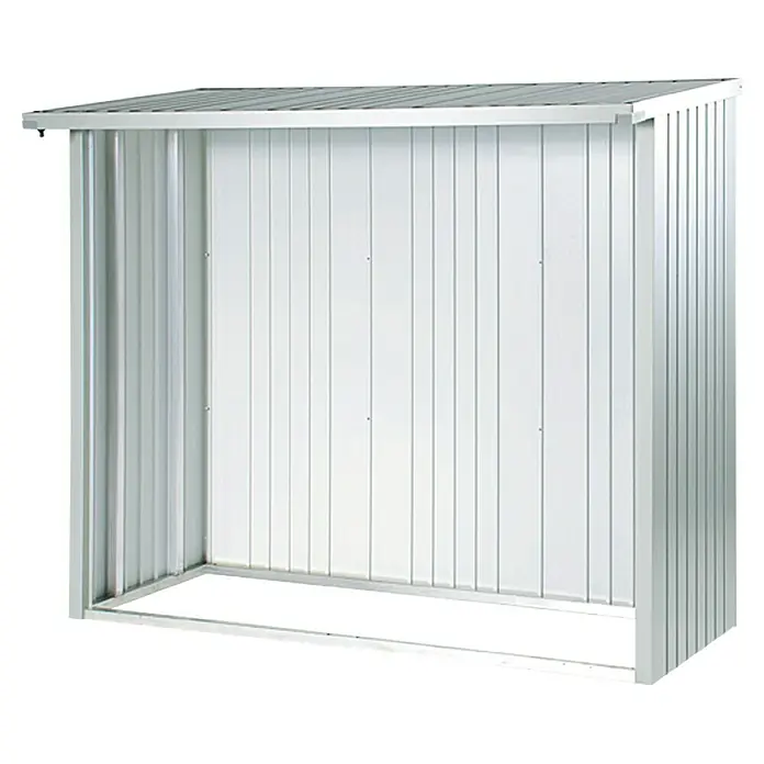 Biohort Rückwand WoodStock 230 - Dunkelgrau Metallic, 2,18 x 1,97 m, Passend für: Biohort Kaminholzregal WoodStock