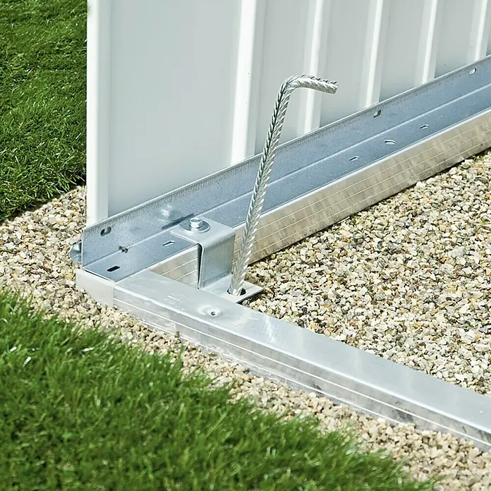 Biohort Bodenrahmen - Passend für: Biohort Gerätehaus Europa Gr. 2A, 222 x 78 cm, Aluminium