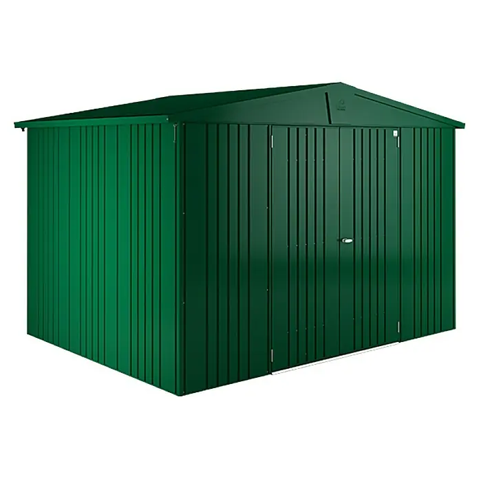 Biohort Caseta para jardín Europa - 316 x 228 cm, Acero, Verde oscuro