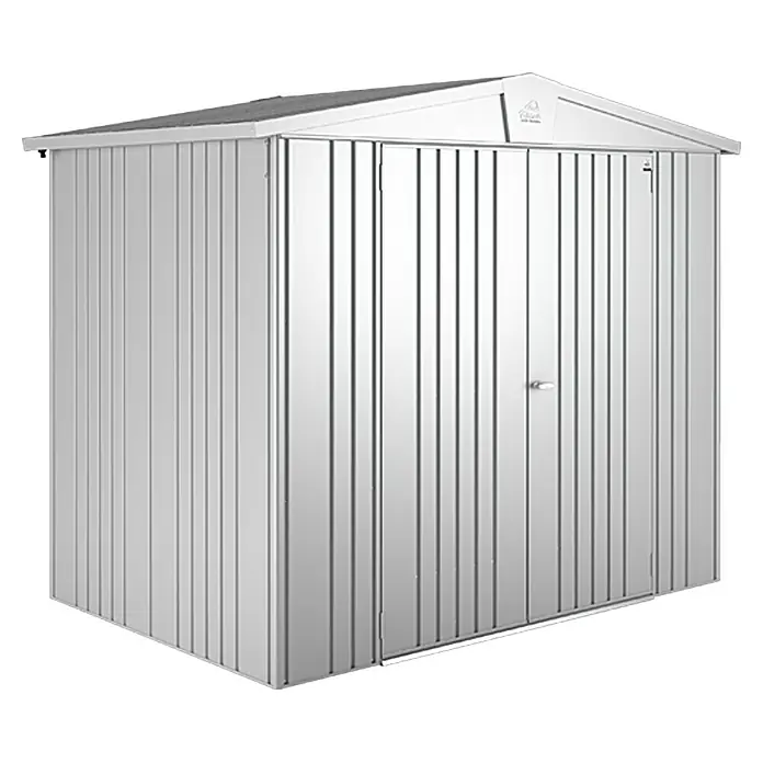Biohort Caseta para jardín Europa - 244 x 156 cm, Acero, Plateado metálico