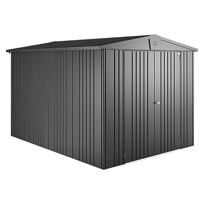 Biohort Caseta para jardín Europa - 244 x 300 cm, Acero, Gris oscuro metalizado
